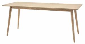 Pacific Wooden Dining Table Rectangular In Smoked Oak