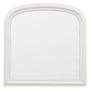 Salta Overmantle Wall Mirror In Stone Wooden Frame