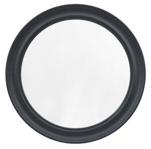 Salta Round Wall Mirror In Lead Wooden Frame