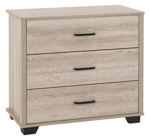 Oxnard Wooden Chest Of 3 Drawers In Light Oak