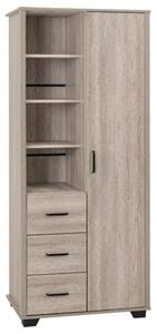 Oxnard Wooden Wardrobe With 1 Door In Light Oak