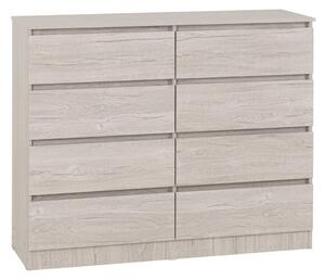 Mcgowan Wooden Chest Of 8 Drawers In Urban Snow