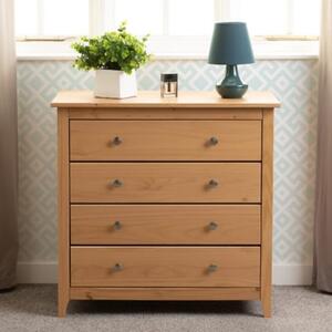 Ocala Wooden Chest Of 4 Drawers In Antique Pine