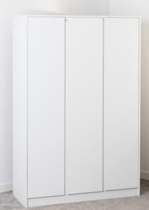 Mcgowen Wooden Wardrobe With 3 Doors In White