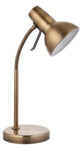 Agen Metal Task Table Lamp With USB In Antique Brass