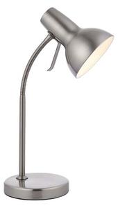 Agen Metal Task Table Lamp With USB In Satin Nickel