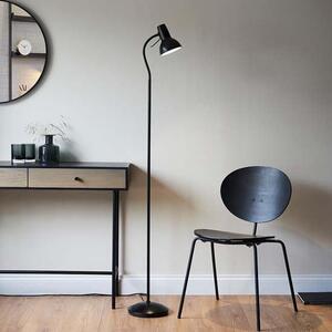 Agen Metal Task Floor Lamp In Matt Black