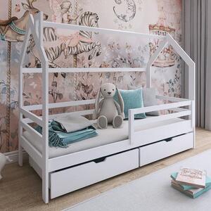 Leeds Storage Wooden Single Bed In White With Foam Mattress