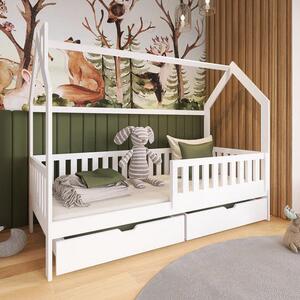 Niort Storage Wooden Single Bed In White