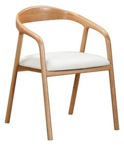 Hvar Wooden Dining Chair In Oak And Padded Seat