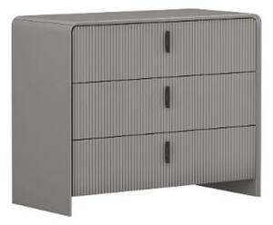 Canton Wooden Chest Of 3 Drawers In Flannel Grey