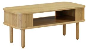 Vevey Wooden Coffee Table With Shelf In Natural Oak