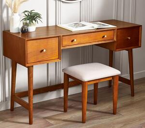 Layton Wooden Dressing Table With Stool In Cherry