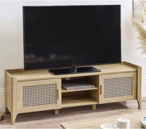 Sumter Wooden TV Stand With 2 Doors In Oak