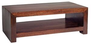 Tivat Mango Wood Coffee Table Large In Dark Mahogany