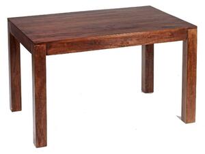 Tivat Mango Wood Dining Table Small In Dark Mahogany