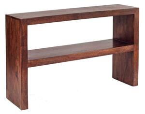 Tivat Mango Wood Console Table In Dark Mahogany