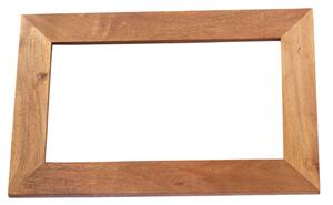 Tivat Mango Wood Wall Mirror In Light Mahogany Frame