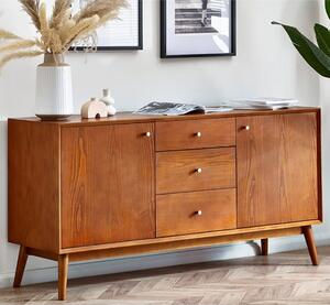 Layton Wooden Sideboard Large With 2 Doors 3 Drawers In Cherry