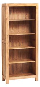 Tivat Mango Wood Open Bookcase Large In Light Mahogany