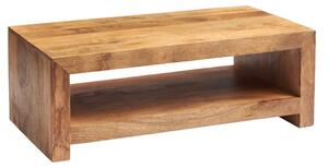 Tivat Mango Wood Coffee Table Large In Light Mahogany