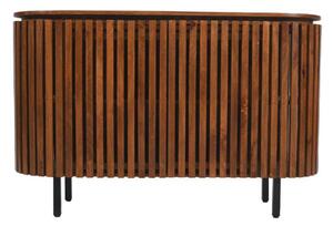 Salvo Mango Wood Sideboard With 2 Doors In Walnut