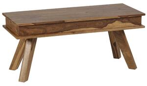 Spica Wooden Dining Bench Medium In Natural Sheesham