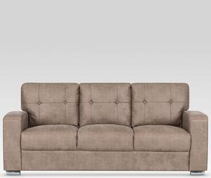 Hobart Fabric 3 Seater Sofa In Taupe