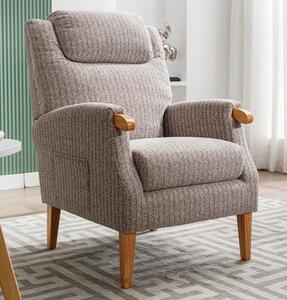 Laurel Fabric Fireside Bedroom Chair In Natural