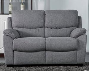 Narva Fixed Fabric 2 Seater Sofa In Grey