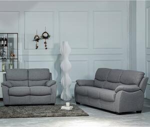 Narva Fixed Fabric 3+2 Sofa Set In Grey