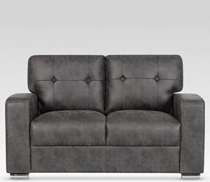 Hobart Fabric 2 Seater Sofa In Dark Grey