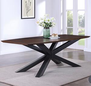 Narva Mindi Wood Dining Table 180cm In Walnut