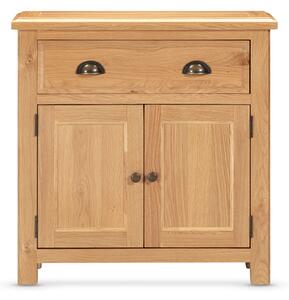 Lecco Wooden Sideboard With 2 Doors 1 Drawer In Oak