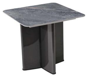 Cuneo Sintered Stone End Table In Grey