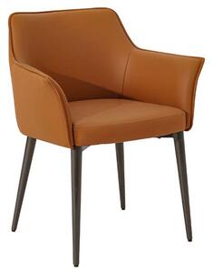 Cuneo Faux Leather Dining Chair In Tan