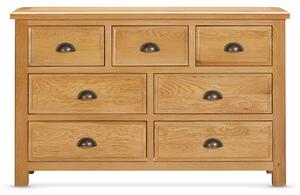 Lecco Wooden Chest Of 7 Drawers In Oak