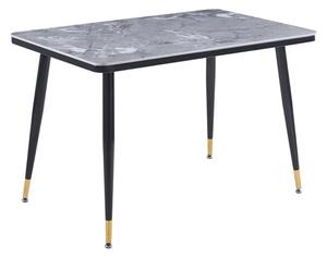 Sion Sintered Ceramic Stone Dining Table In Grey