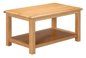 Lecco Wooden Coffee table With shelf In Oak