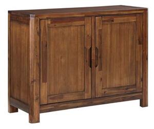 Monza Acacia Wood Sideboard With 2 Doors In Walnut