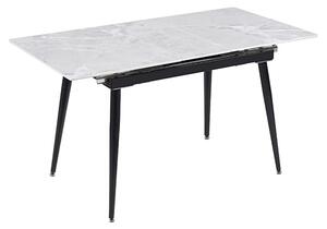 Sion Extending Sintered Ceramic Stone Dining Table In White