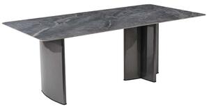 Cuneo Sintered Stone Dining Table Rectangular In Grey