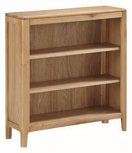 Derry Wooden Bookcase Low With 2 Shelves In Oak