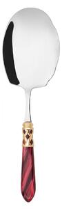 ALADDIN GOLD-PLATED RING RICE & KEBAB SERVING SPOON - Burgundy Red