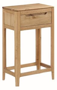 Derry Wooden Console Table With 1 Drawer In Oak