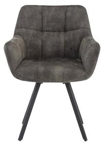 Jordan Fabric Dining Chair In Olive With Metal Frame