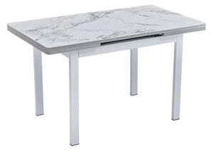 Hervey Extending Sintered Stone Dining Table 130cm In White