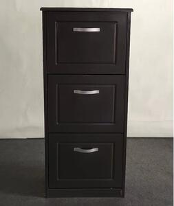 Hinton High Gloss Shoe Storage Cabinet With 3 Flip Doors In Grey