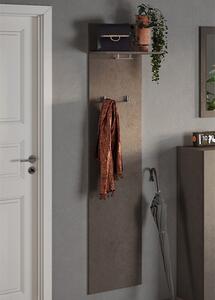 Flint Wooden Coat Hanger Panel In Bronze