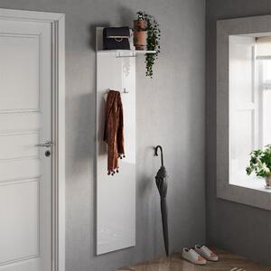 Flint High Gloss Coat Hanger Panel In White